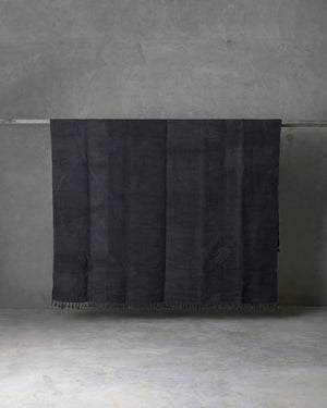Washed Black Hemp Rug XXLarge