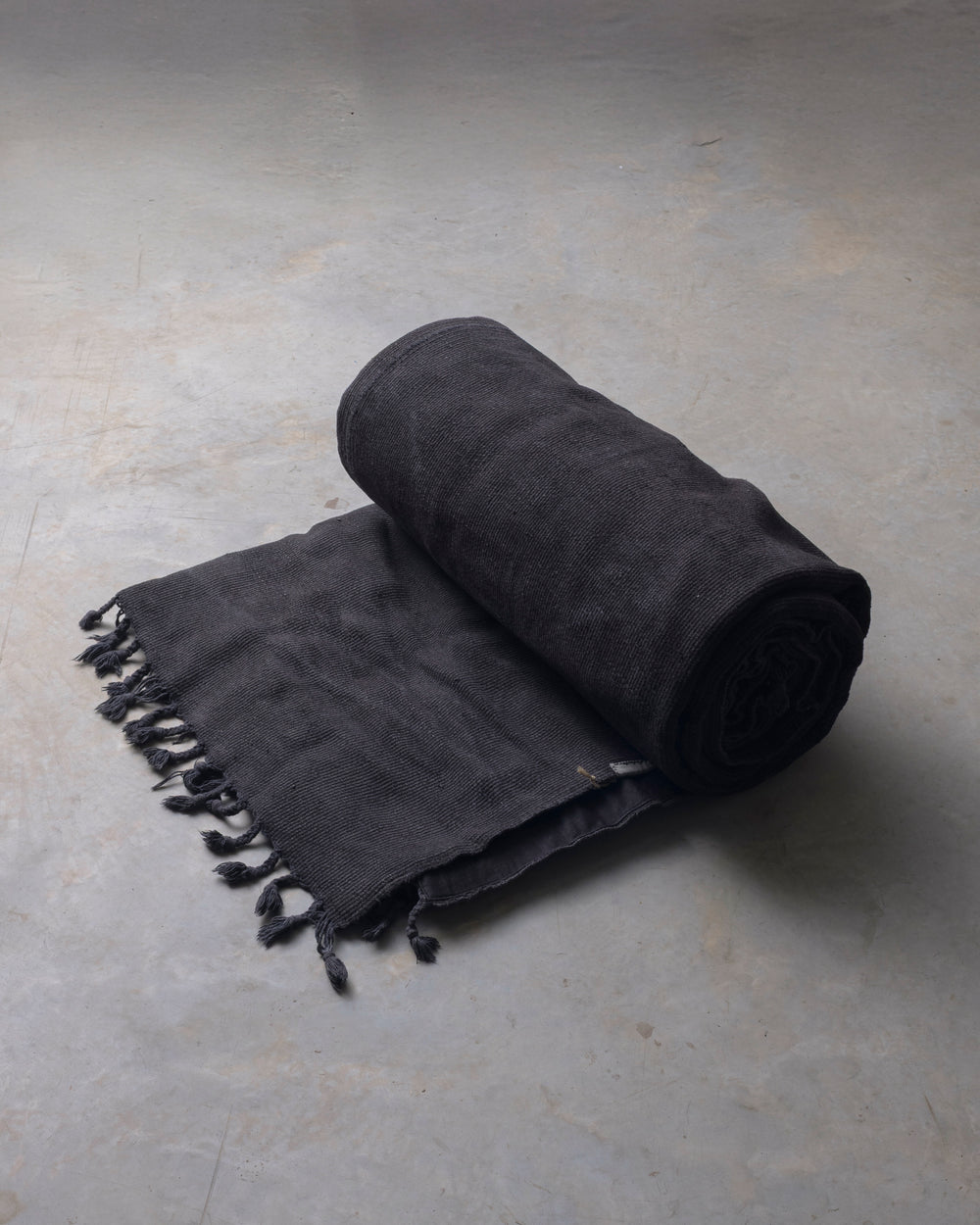 Washed Black Hemp Rug XXLarge