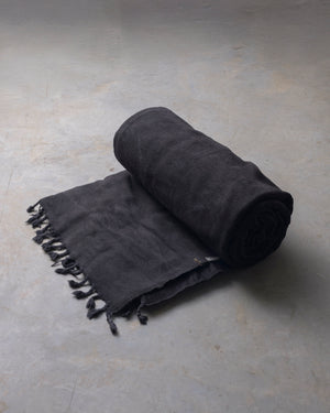 Washed Black Hemp Rug XXLarge