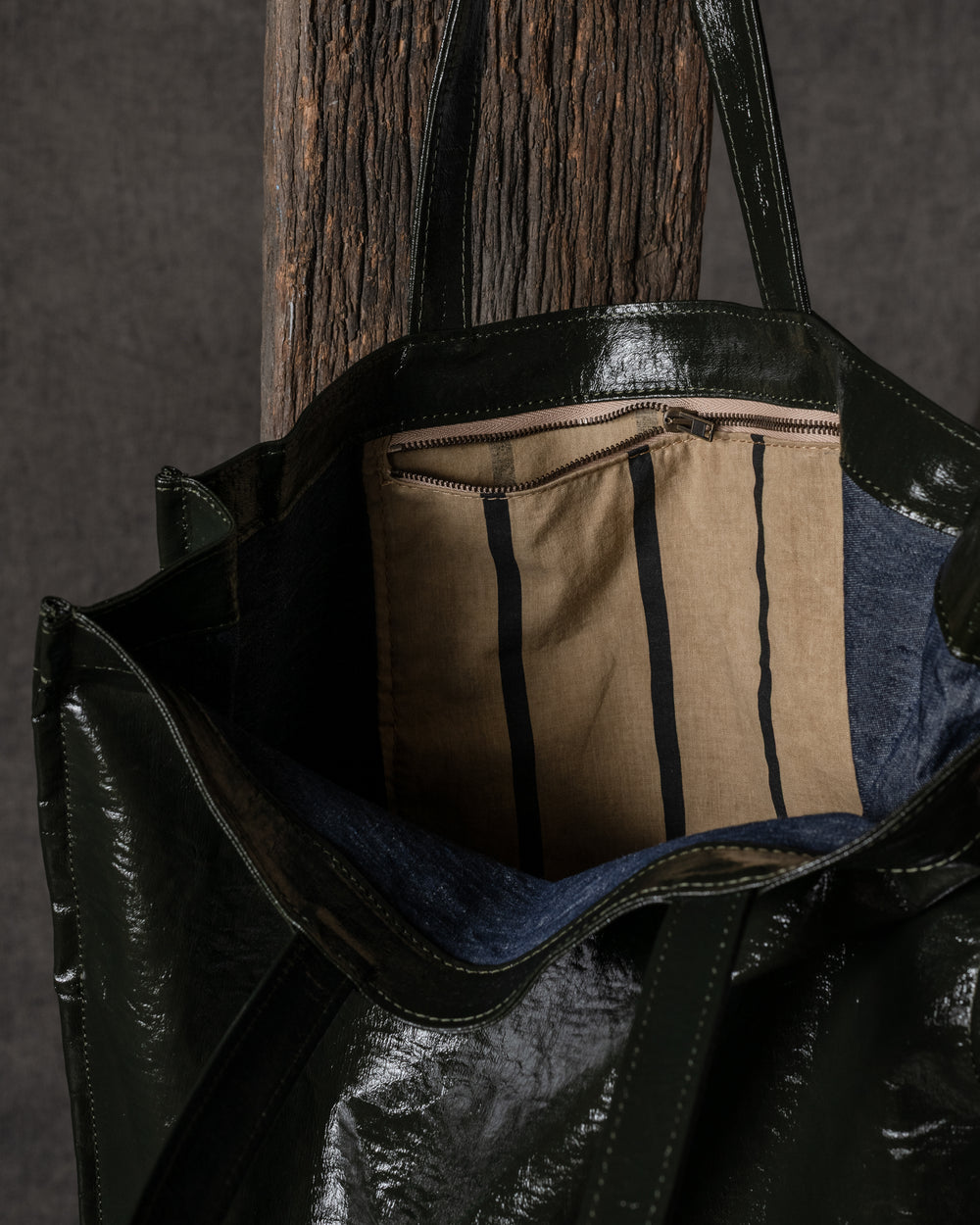 Tote Bag Canvas Small Dark Green