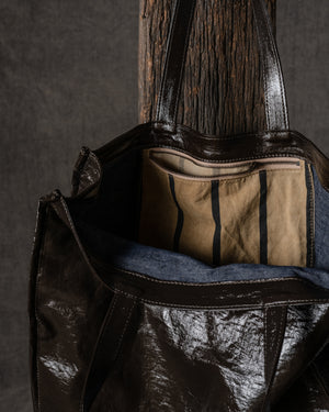 Tote Bag Canvas Small Dark Brown
