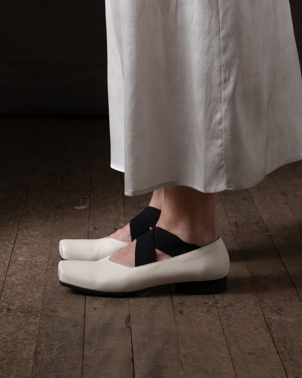 Ballet Shoes Off White / Black