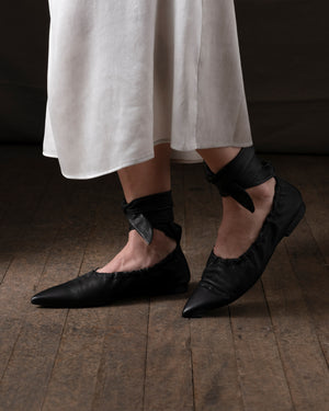 Pointed Lace Ballet Black