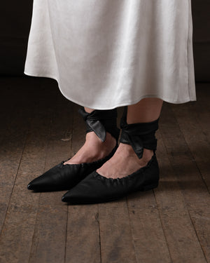 Pointed Lace Ballet Black