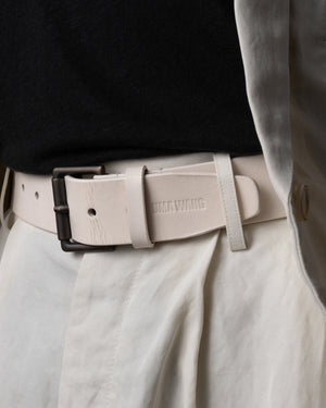 Leather Belt Off White