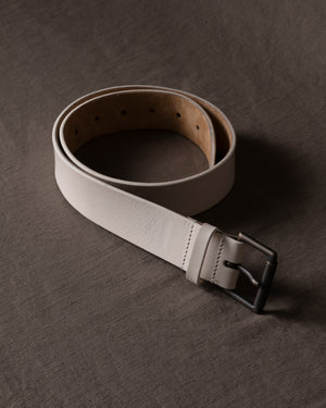Leather Belt Off White