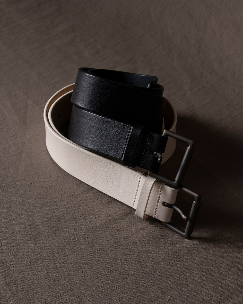 Leather Belt Off White
