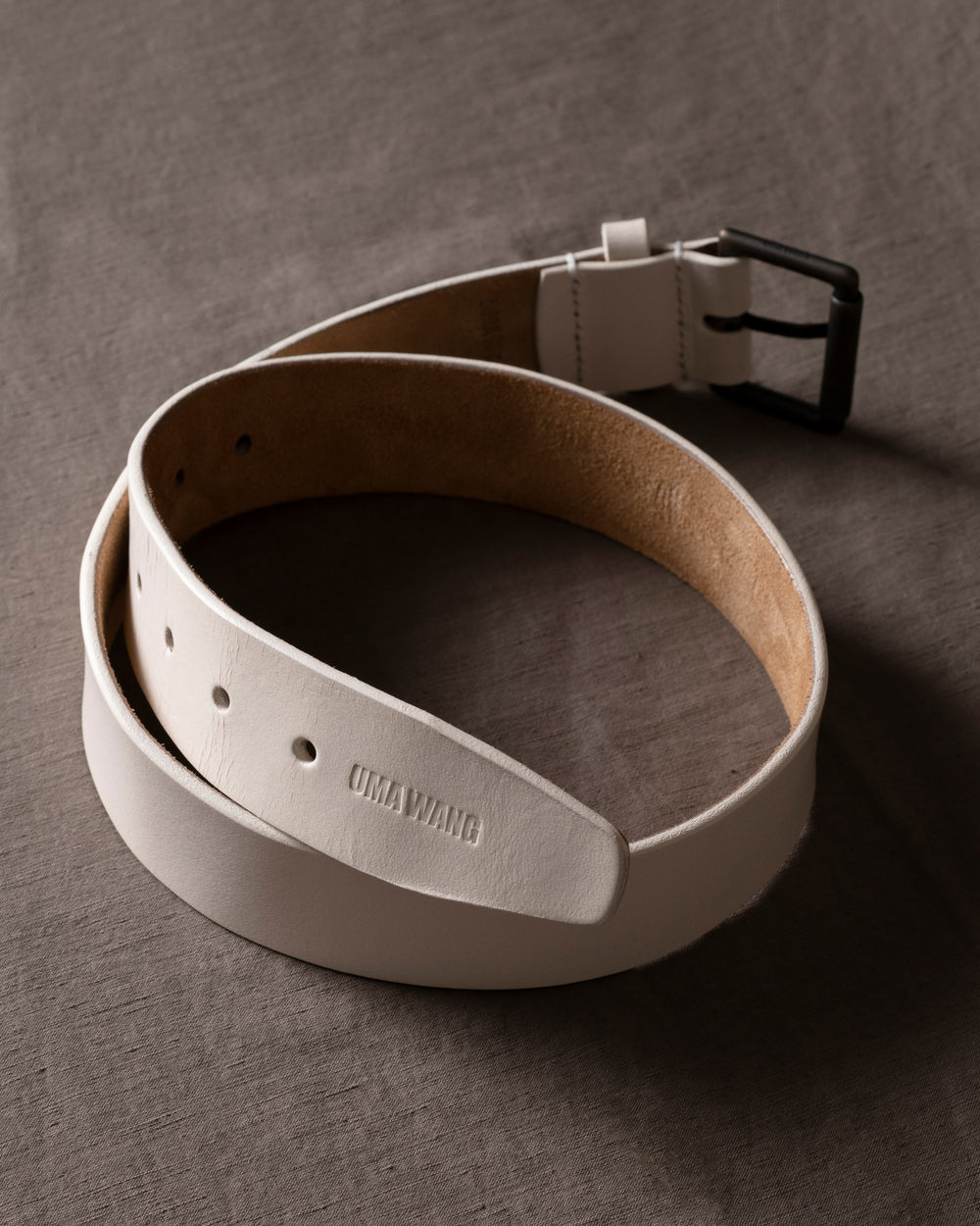 Leather Belt Off White