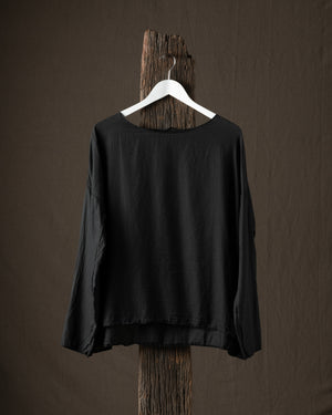 Ultralight Cotton Long Sleeve T Shirt TL Black