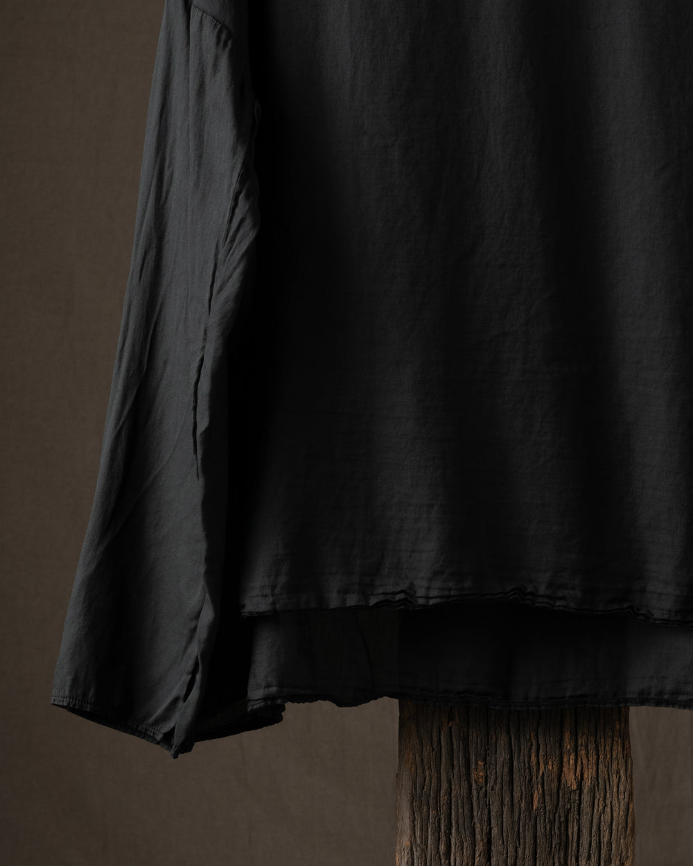 Ultralight Cotton Long Sleeve T Shirt TL Black