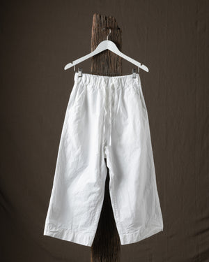 Wide & Short Trousers CC White