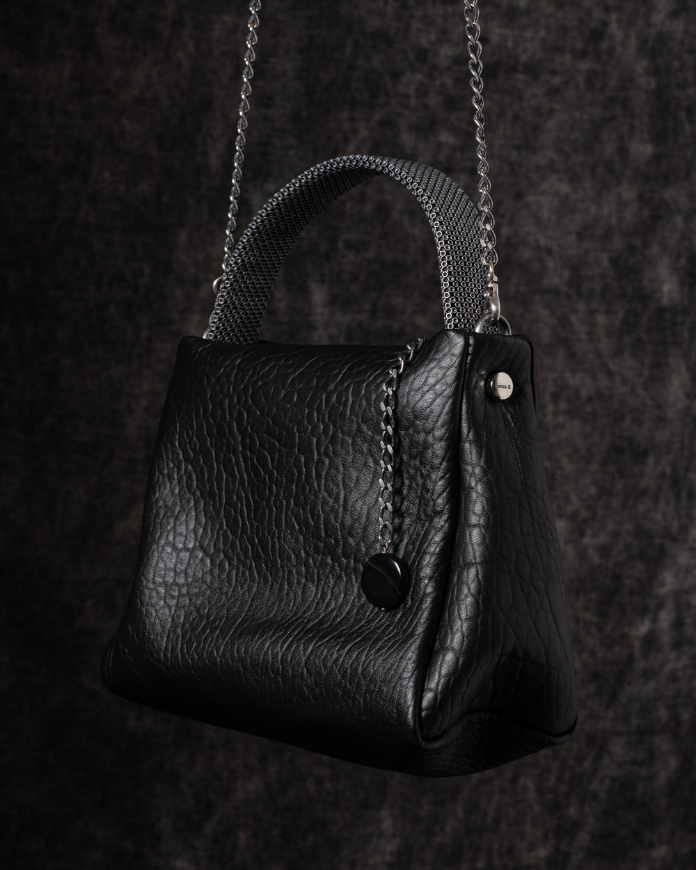 Pauline Leather Handbag Black