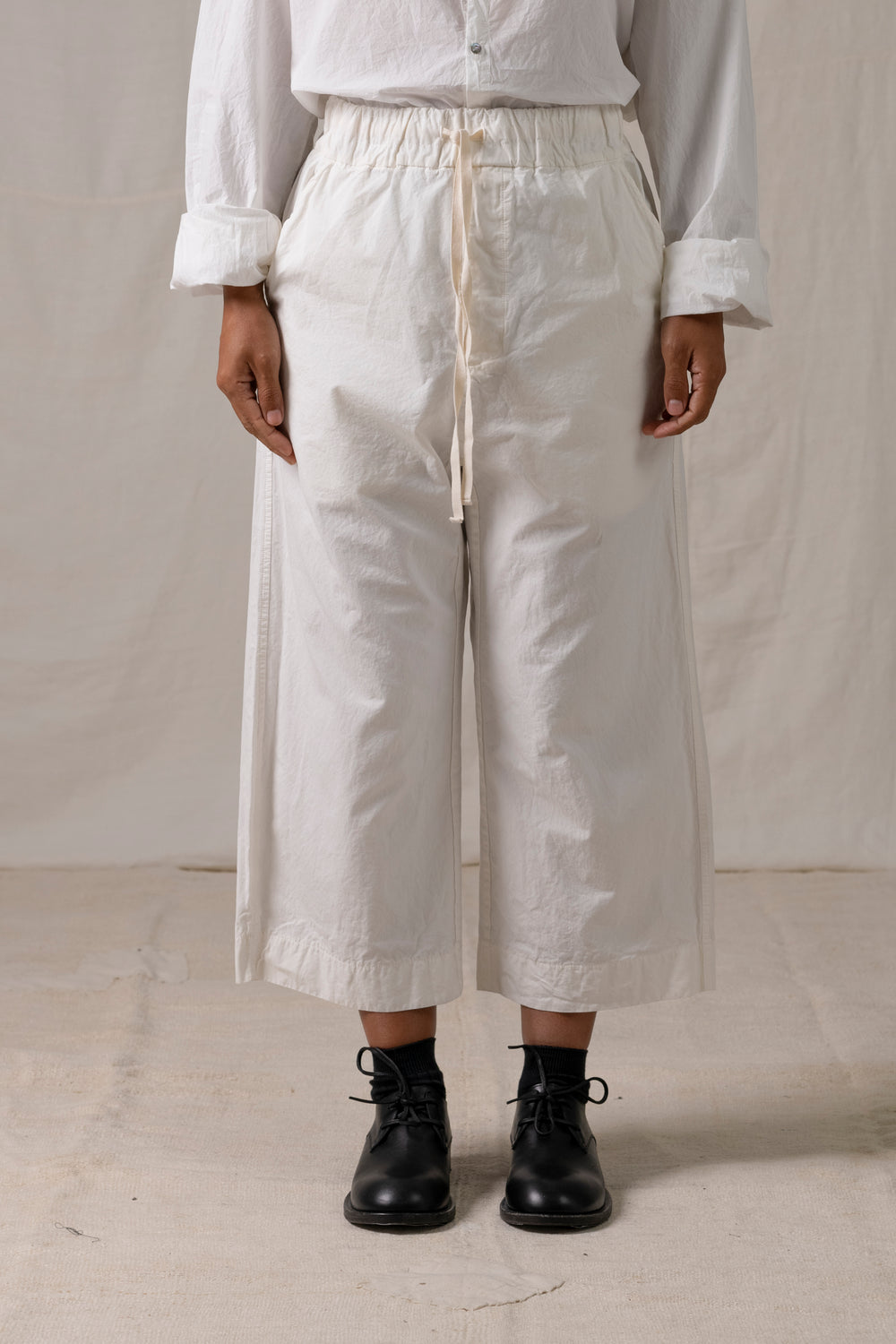 Wide & Short Trousers CC White
