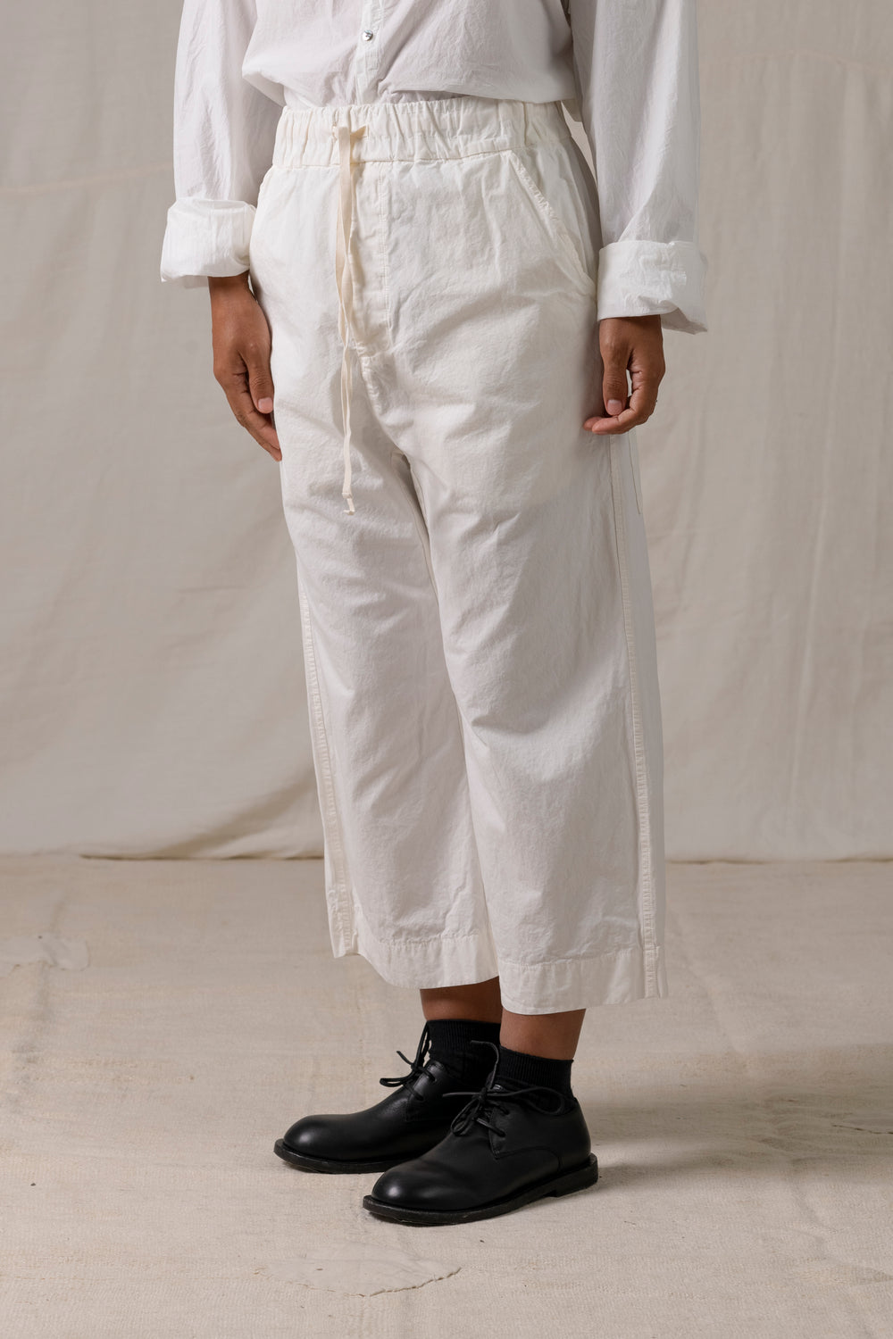 Wide & Short Trousers CC White