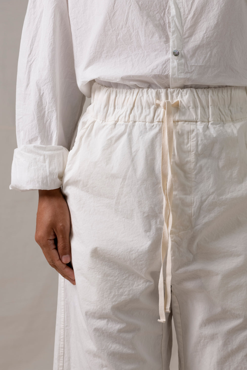 Wide & Short Trousers CC White
