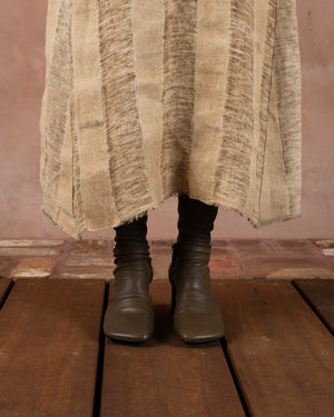 Stretch Leather Stone Boots Brown / Black