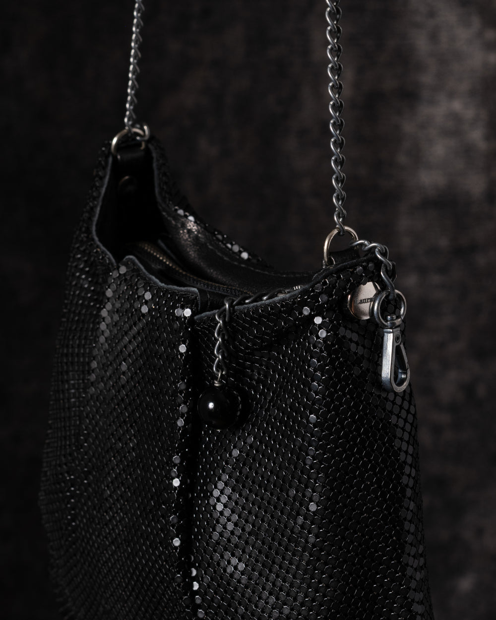 Yasmin Pleat Bag Black