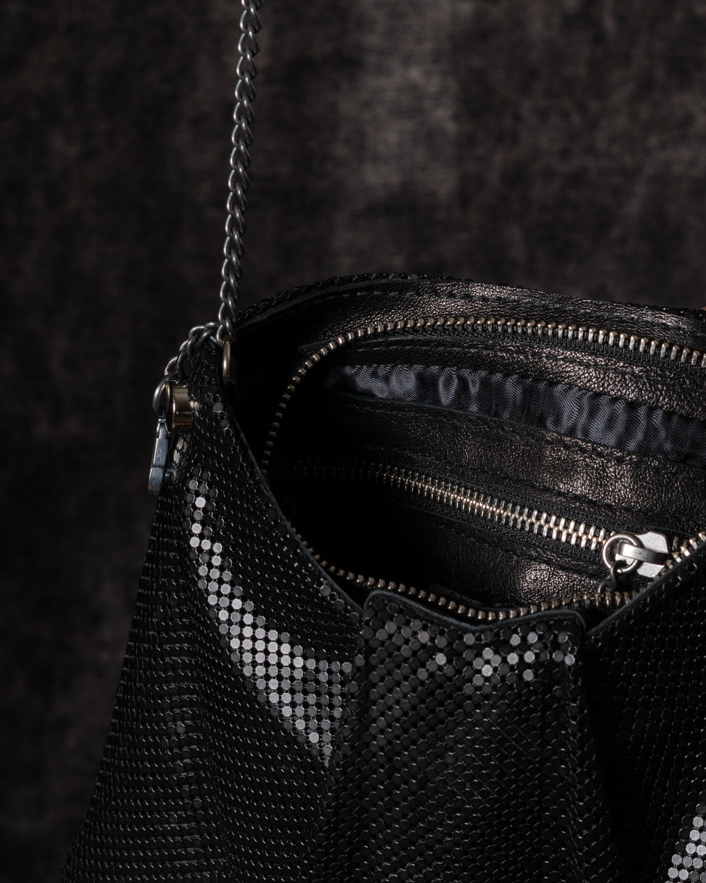 Yasmin Pleat Bag Black