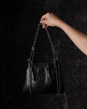 Yasmin Pleat Bag Black