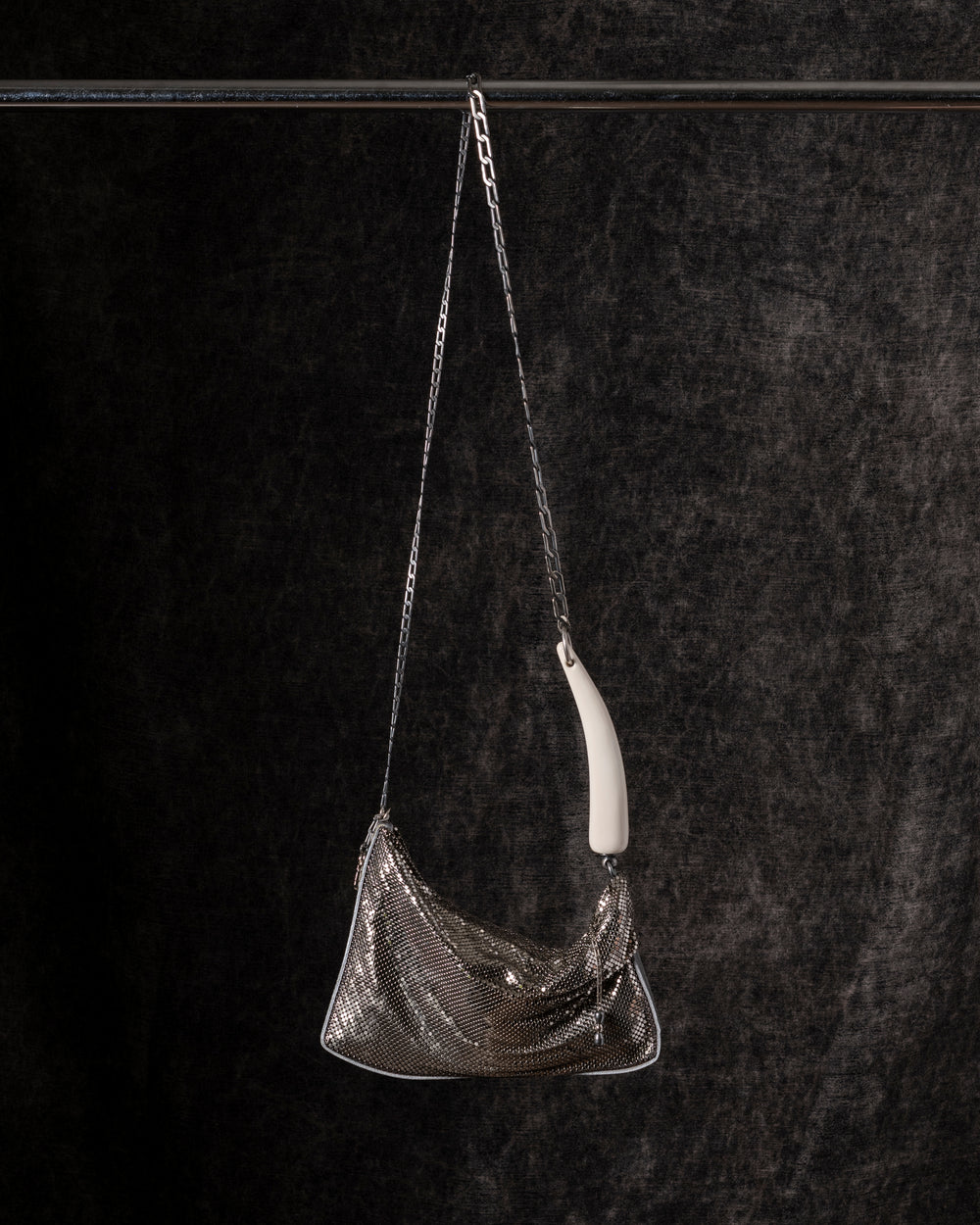 Petra Pleated Baguette Silver