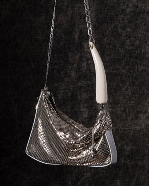 Petra Pleated Baguette Silver