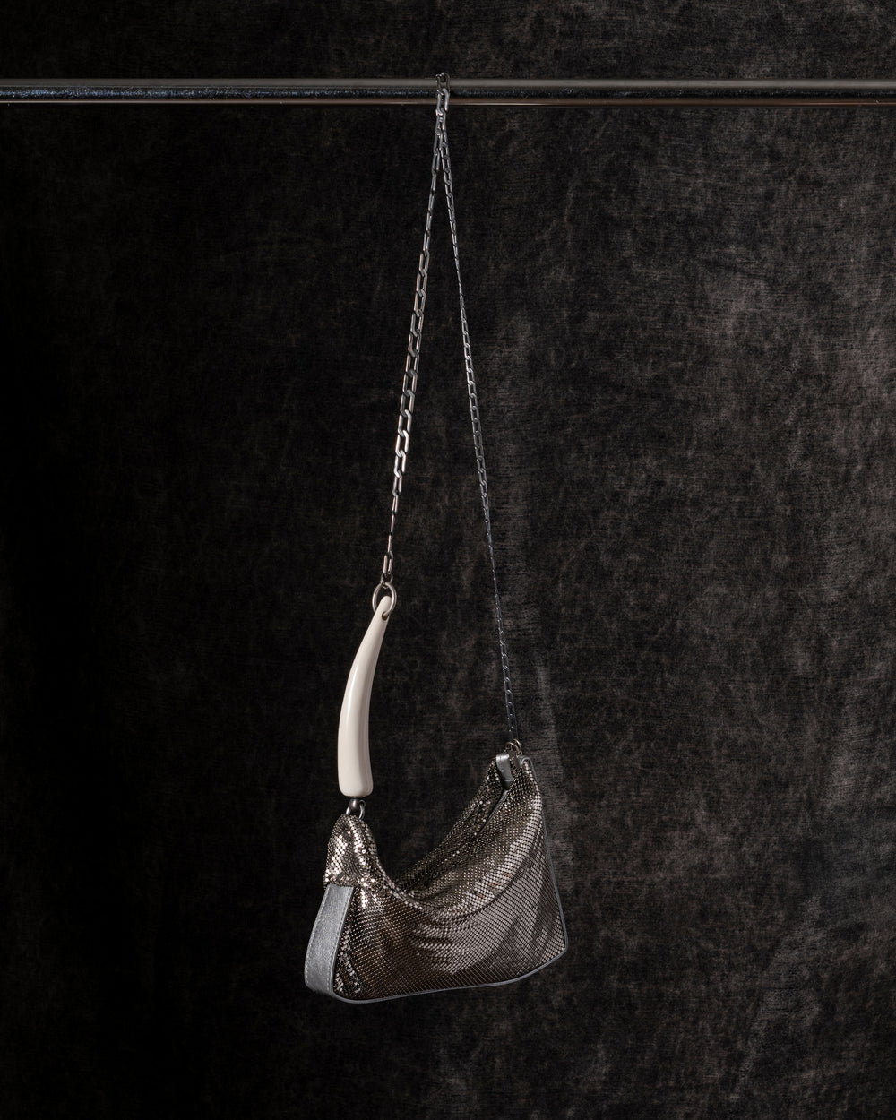 Petra Pleated Baguette Silver