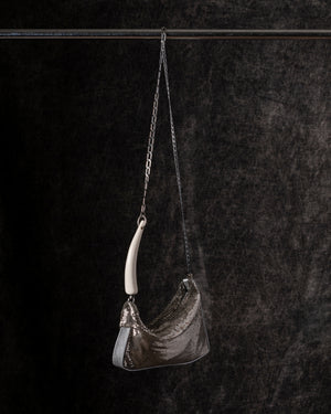 Petra Pleated Baguette Silver