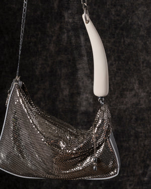 Petra Pleated Baguette Silver