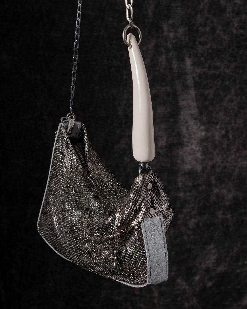 Petra Pleated Baguette Silver