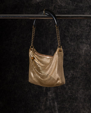 Diana Horn Shoulder Bag Gold