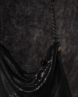 Diana Horn Shoulder Bag Black