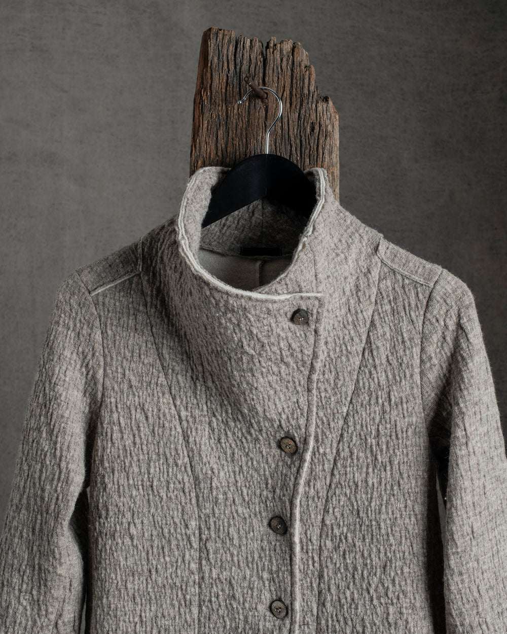 Virgin Wool Signature Coat Taupe