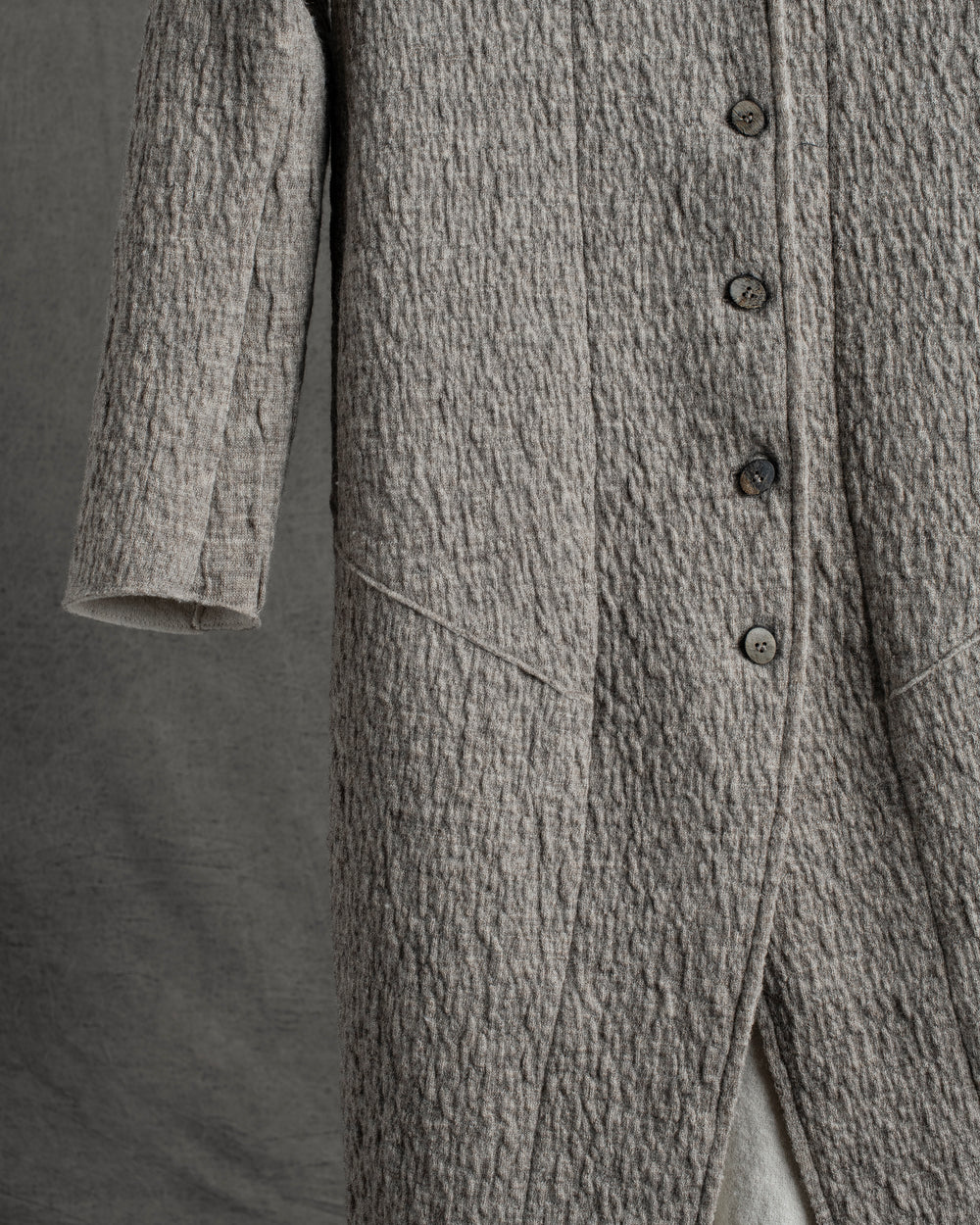 Virgin Wool Signature Coat Taupe