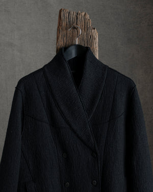 Virgin Wool Coat Black