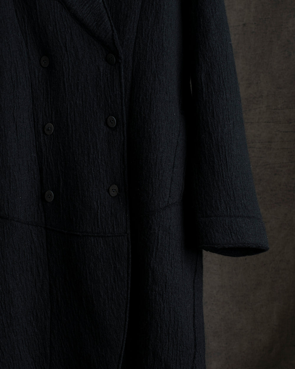 Virgin Wool Coat Black