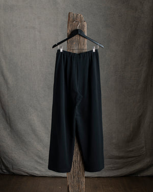 Wool Blend Wide Pant Black