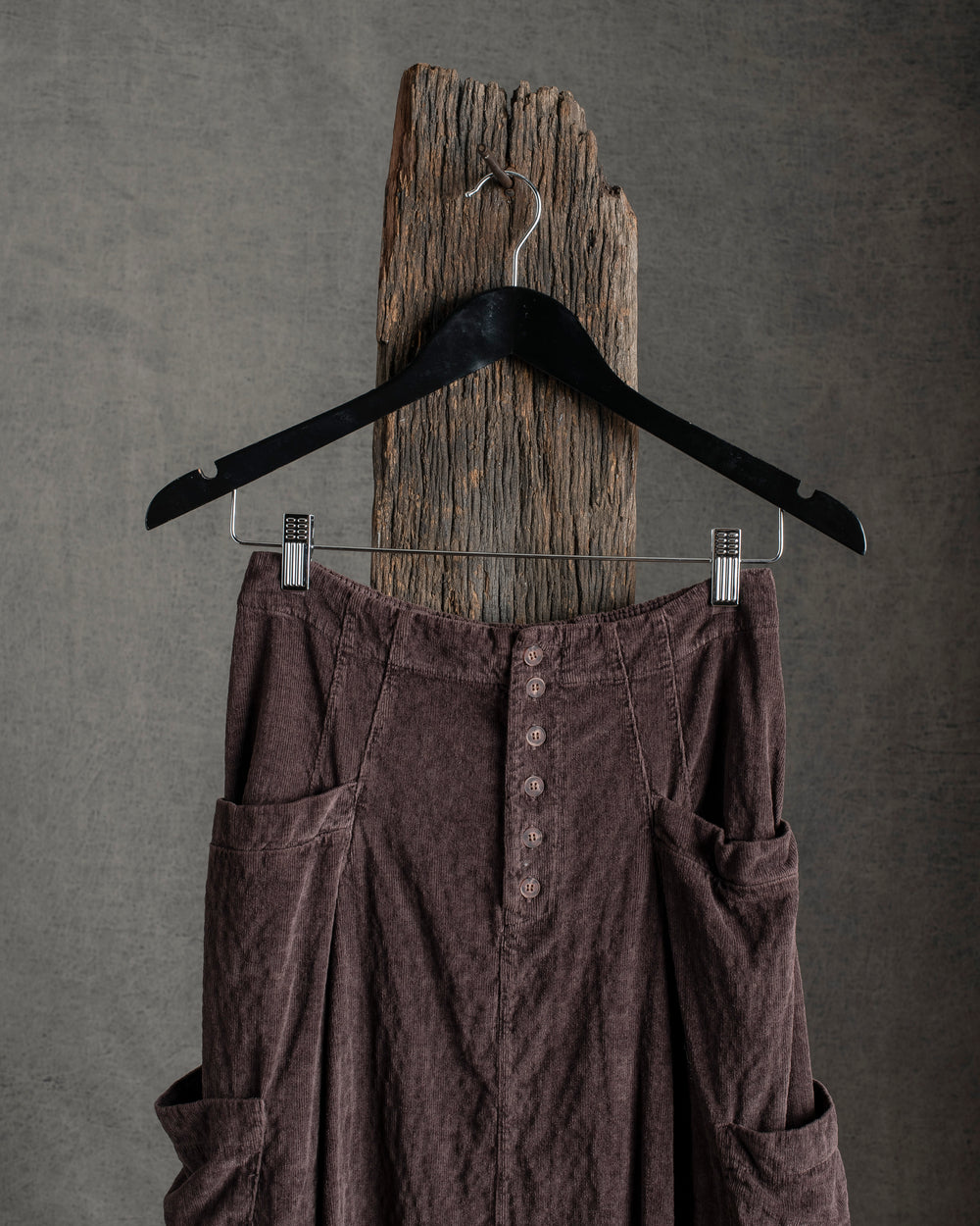 Cord Cargo Skirt Merlot
