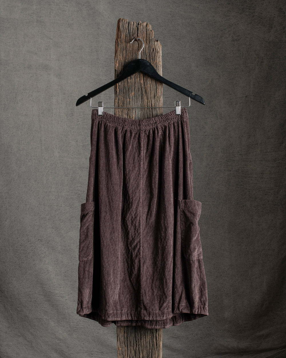 Cord Cargo Skirt Merlot