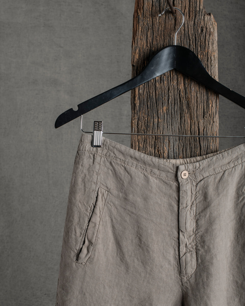 Linen Short Taupe