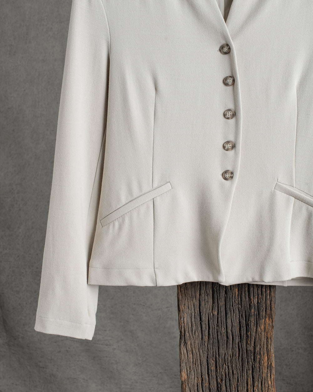 Wool Blend Jacket Chalk