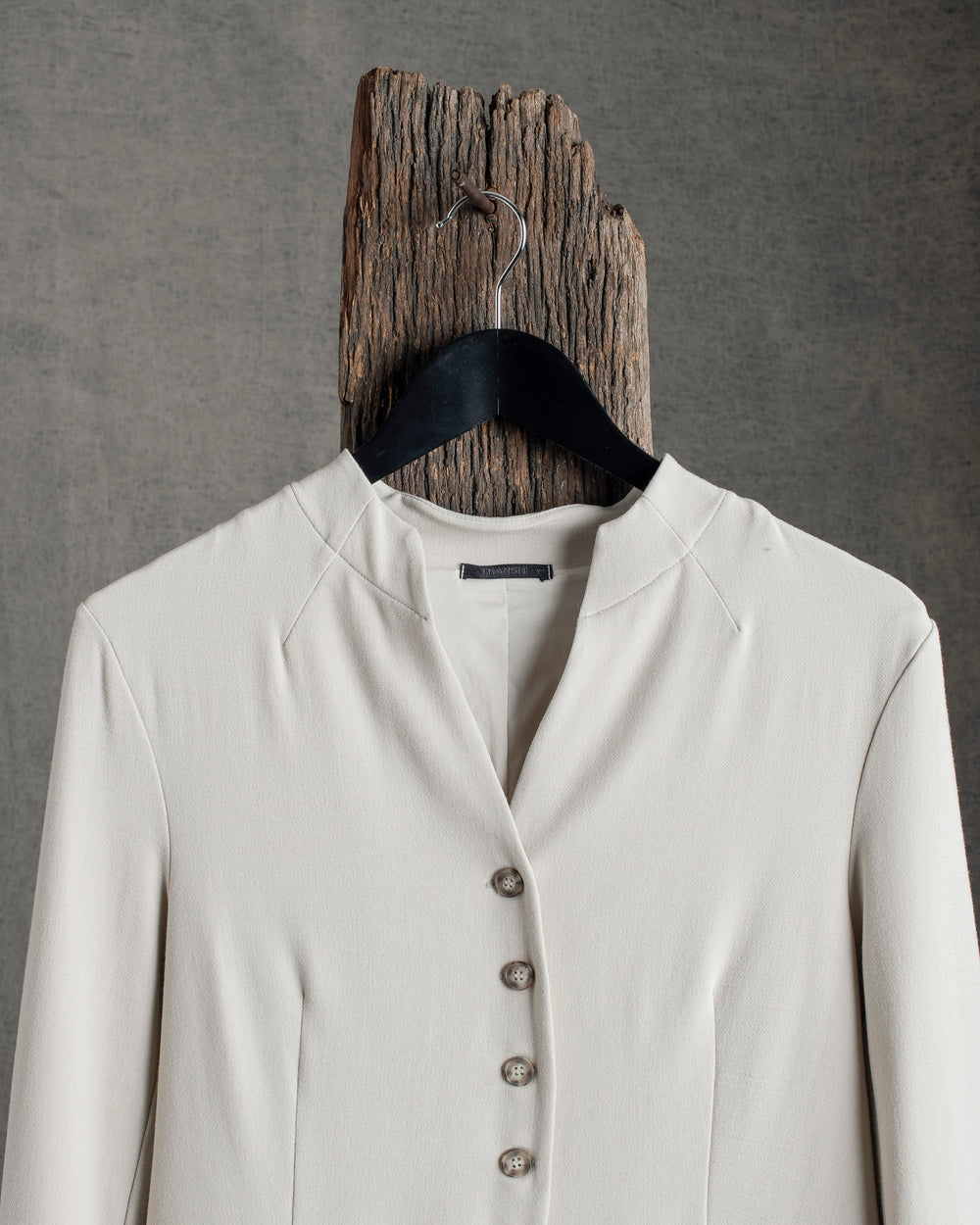 Wool Blend Jacket Chalk