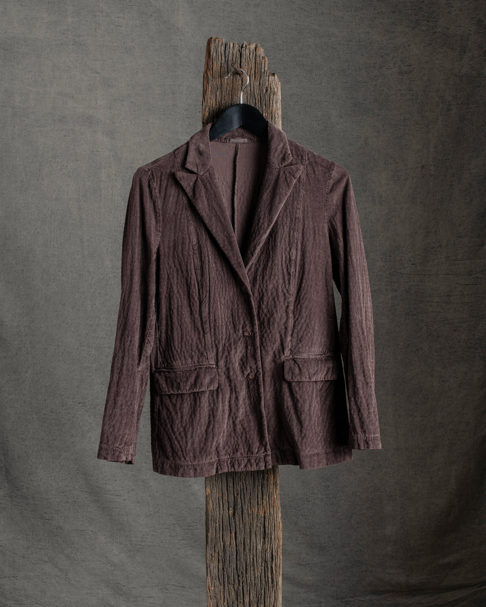 Cord Longerline Jacket Merlot