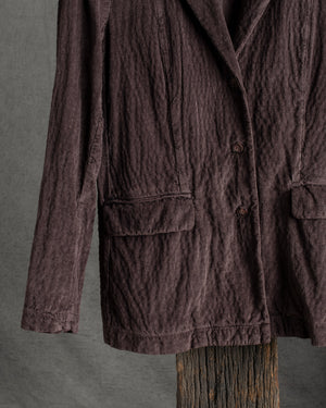 Cord Longerline Jacket Merlot