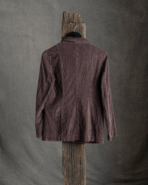 Cord Longerline Jacket Merlot