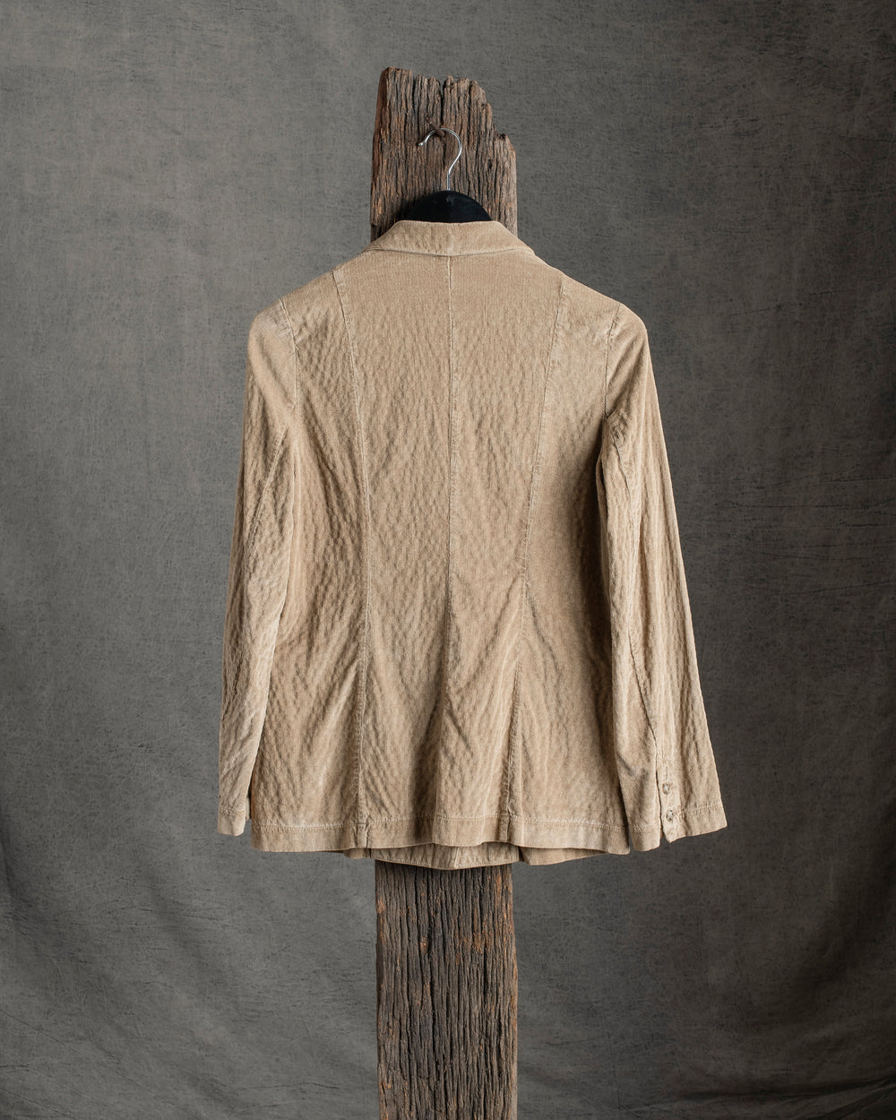 Cord Longerline Jacket Camel