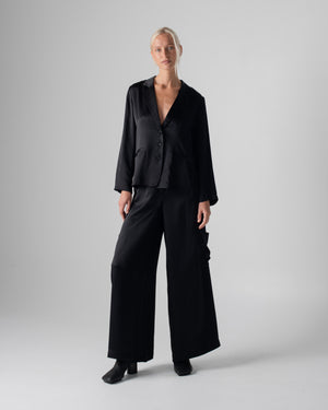 Blazer Hammered Silk Black