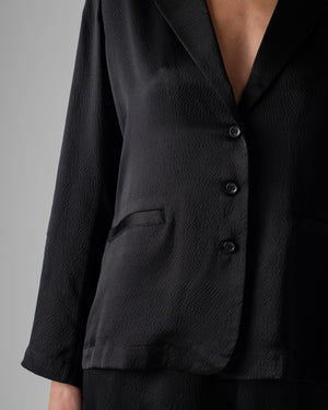 Blazer Hammered Silk Black