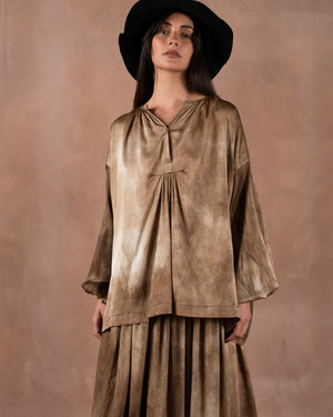 Tillie Top Silk Tavella Dark Rose