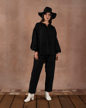 Tillie Top Bollicine Black