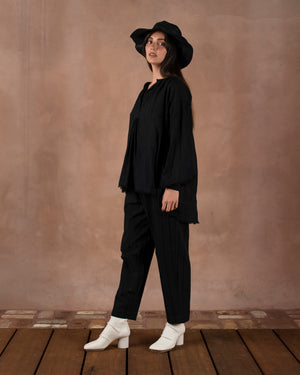Tillie Top Bollicine Black